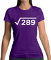 Square Root Birthday 17 Womens T-Shirt