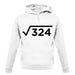 Square Root Birthday 18 unisex hoodie