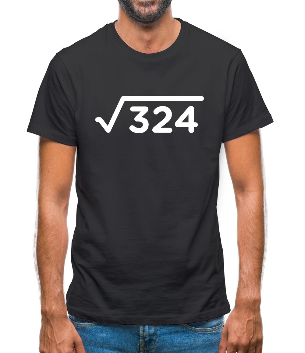 Square Root Birthday 18 Mens T-Shirt