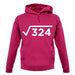 Square Root Birthday 18 unisex hoodie