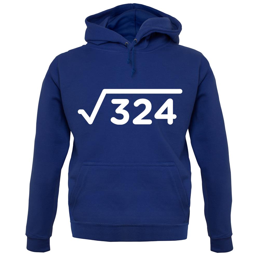 Square Root Birthday 18 unisex hoodie