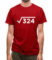 Square Root Birthday 18 Mens T-Shirt