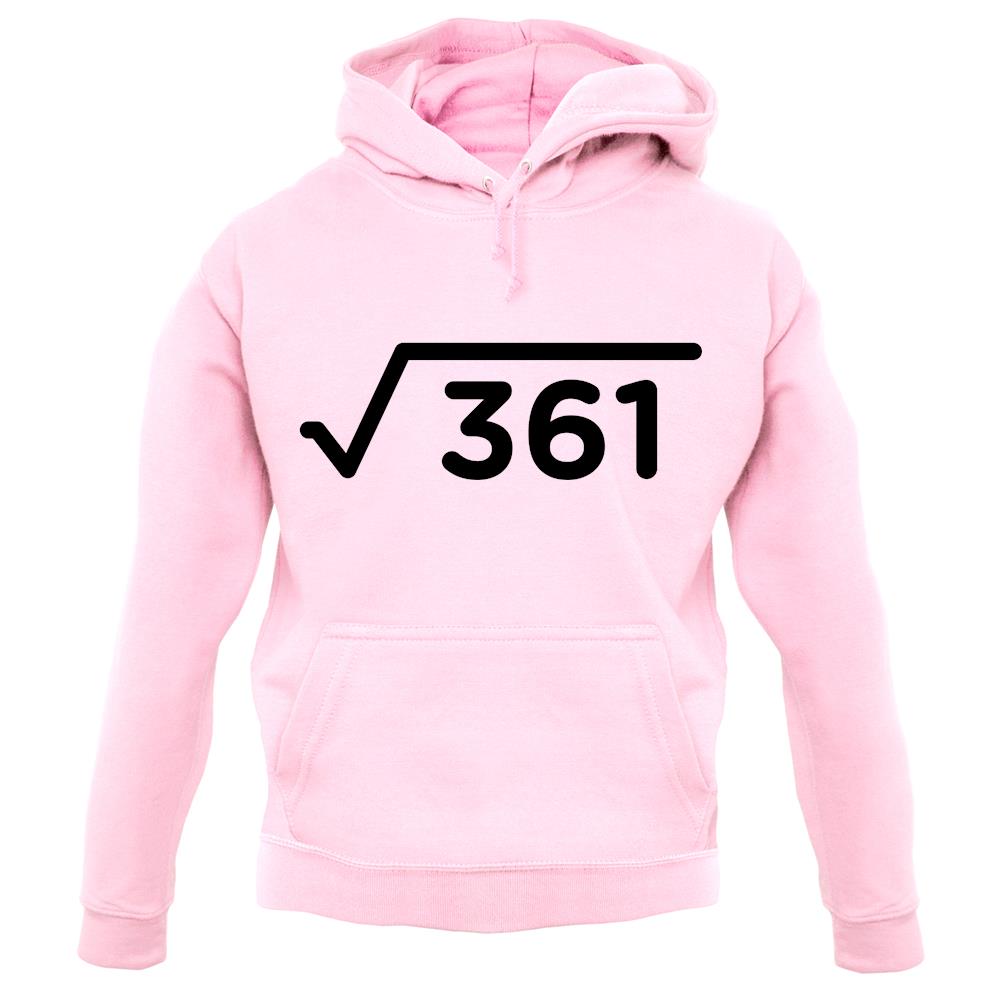 Square Root Birthday 19 unisex hoodie
