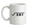 Square Root Birthday 19 Ceramic Mug