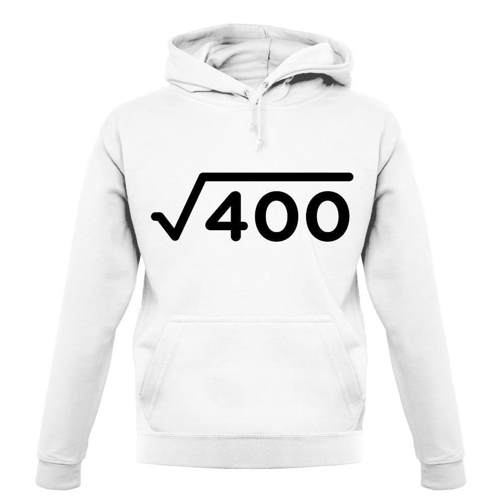 Square Root Birthday 20 unisex hoodie