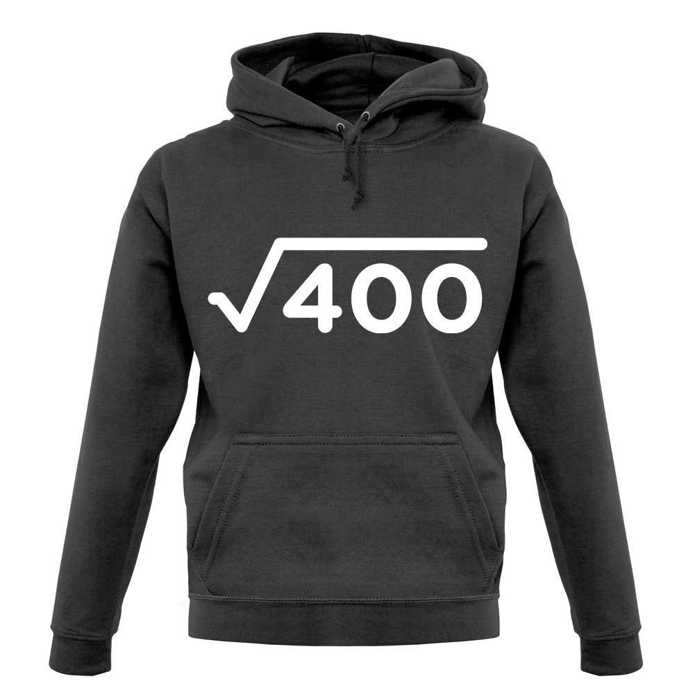 Square Root Birthday 20 unisex hoodie