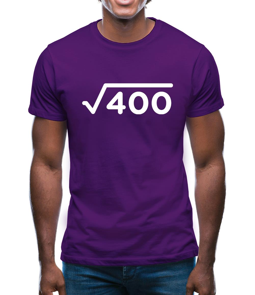 Square Root Birthday 20 Mens T-Shirt