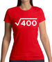 Square Root Birthday 20 Womens T-Shirt