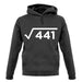 Square Root Birthday 21 unisex hoodie