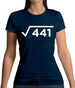 Square Root Birthday 21 Womens T-Shirt