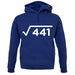 Square Root Birthday 21 unisex hoodie