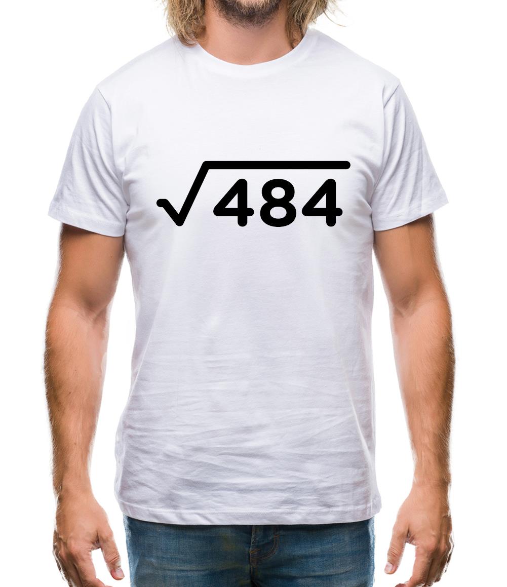 Square Root Birthday 22 Mens T-Shirt