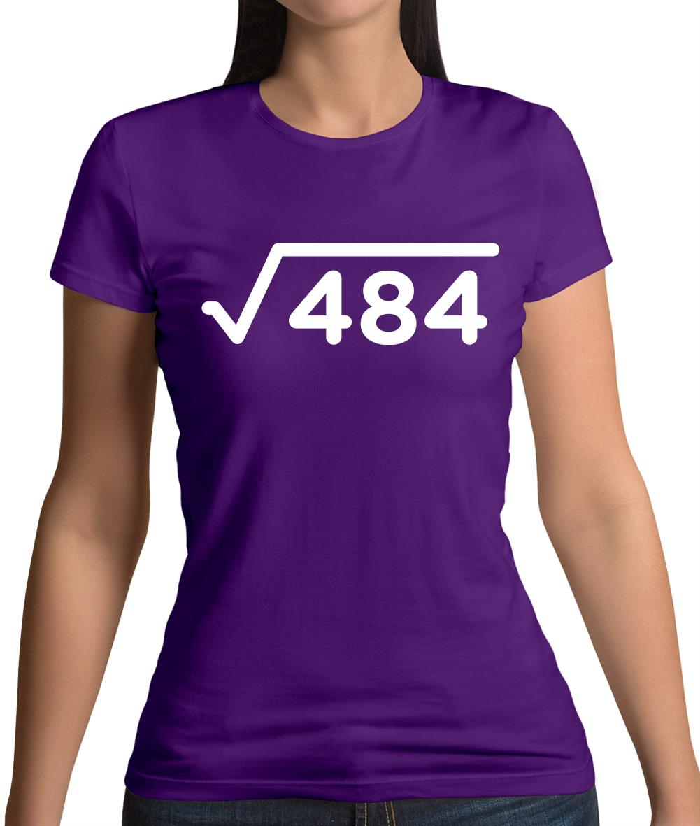 Square Root Birthday 22 Womens T-Shirt