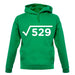 Square Root Birthday 23 unisex hoodie