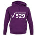 Square Root Birthday 23 unisex hoodie