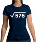 Square Root Birthday 24 Womens T-Shirt