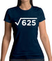Square Root Birthday 25 Womens T-Shirt
