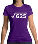 Square Root Birthday 25 Womens T-Shirt