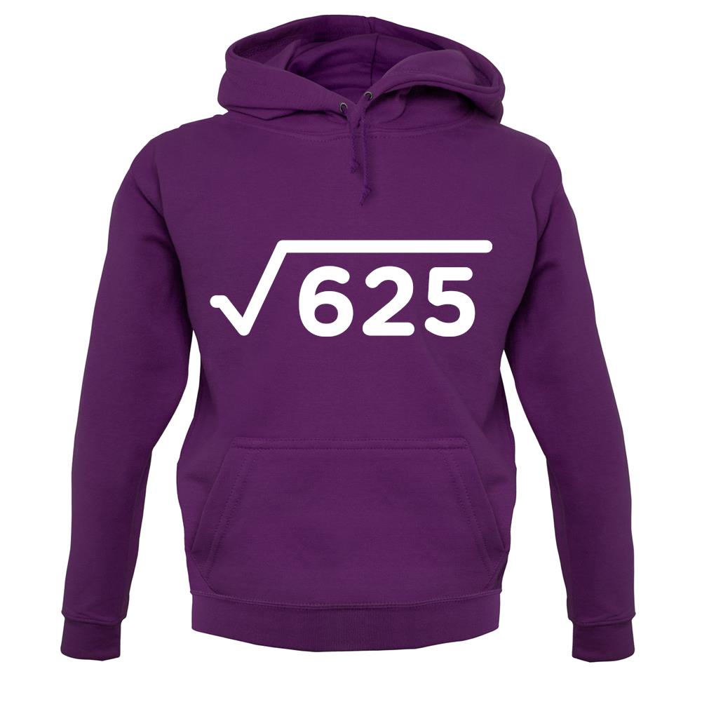 Square Root Birthday 25 unisex hoodie