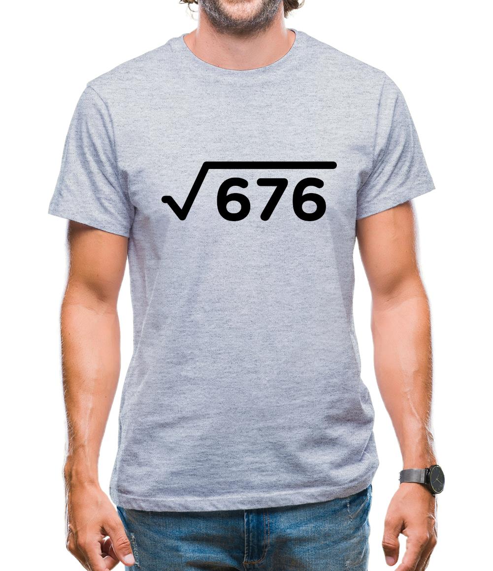 Square Root Birthday 26 Mens T-Shirt