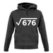 Square Root Birthday 26 unisex hoodie