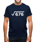 Square Root Birthday 26 Mens T-Shirt
