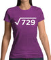 Square Root Birthday 27 Womens T-Shirt