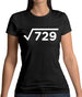 Square Root Birthday 27 Womens T-Shirt