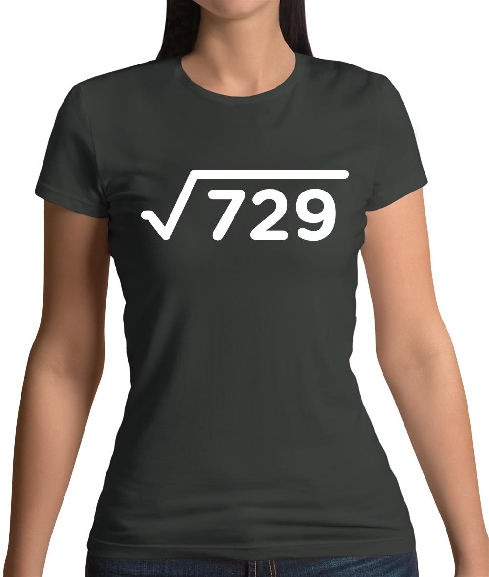 Square Root Birthday 27 Womens T-Shirt