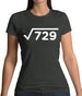 Square Root Birthday 27 Womens T-Shirt