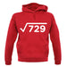 Square Root Birthday 27 unisex hoodie