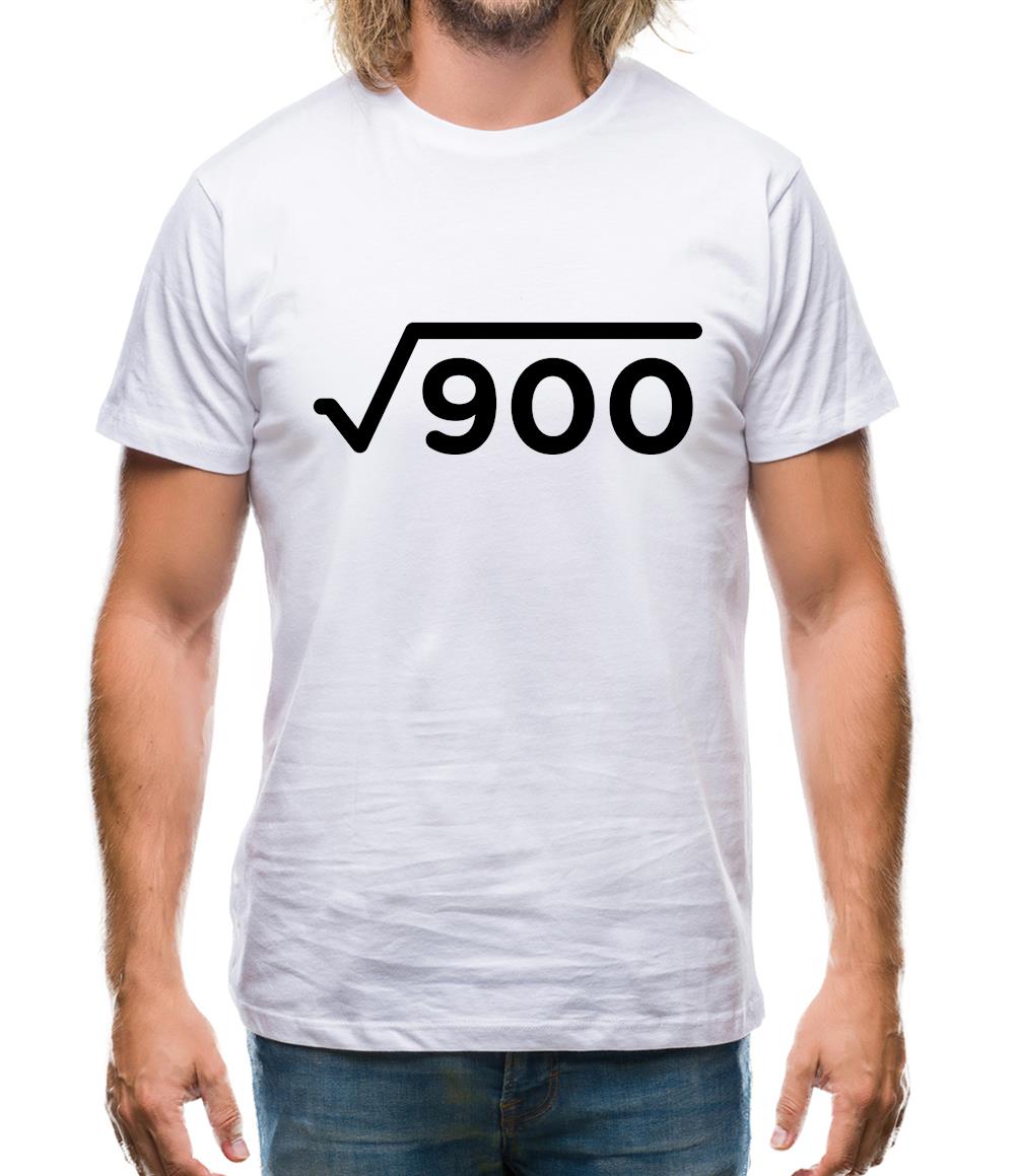 Square Root Birthday 30 Mens T-Shirt