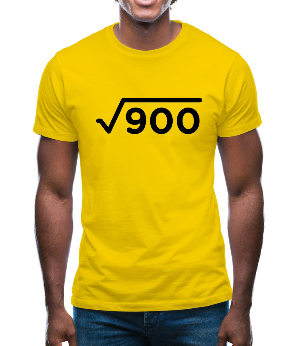 Square Root Birthday 30 Mens T-Shirt