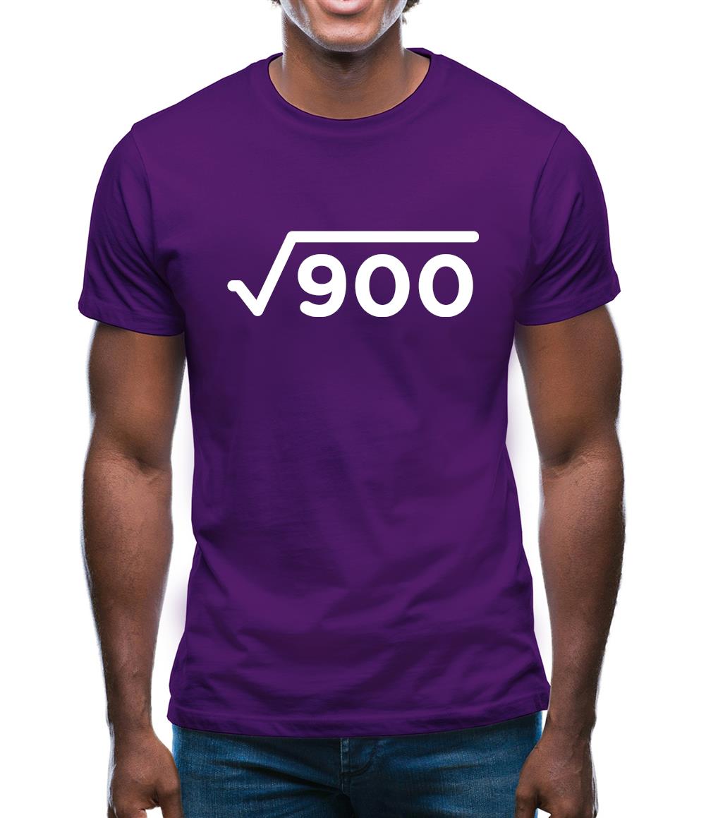 Square Root Birthday 30 Mens T-Shirt