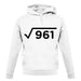 Square Root Birthday 31 unisex hoodie