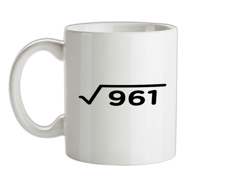 Square Root Birthday 31 Ceramic Mug