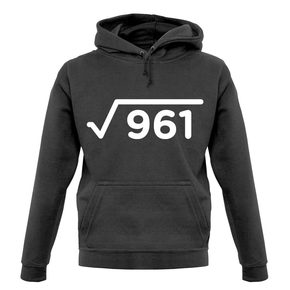 Square Root Birthday 31 unisex hoodie