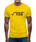 Square Root Birthday 34 Mens T-Shirt