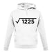 Square Root Birthday 35 unisex hoodie