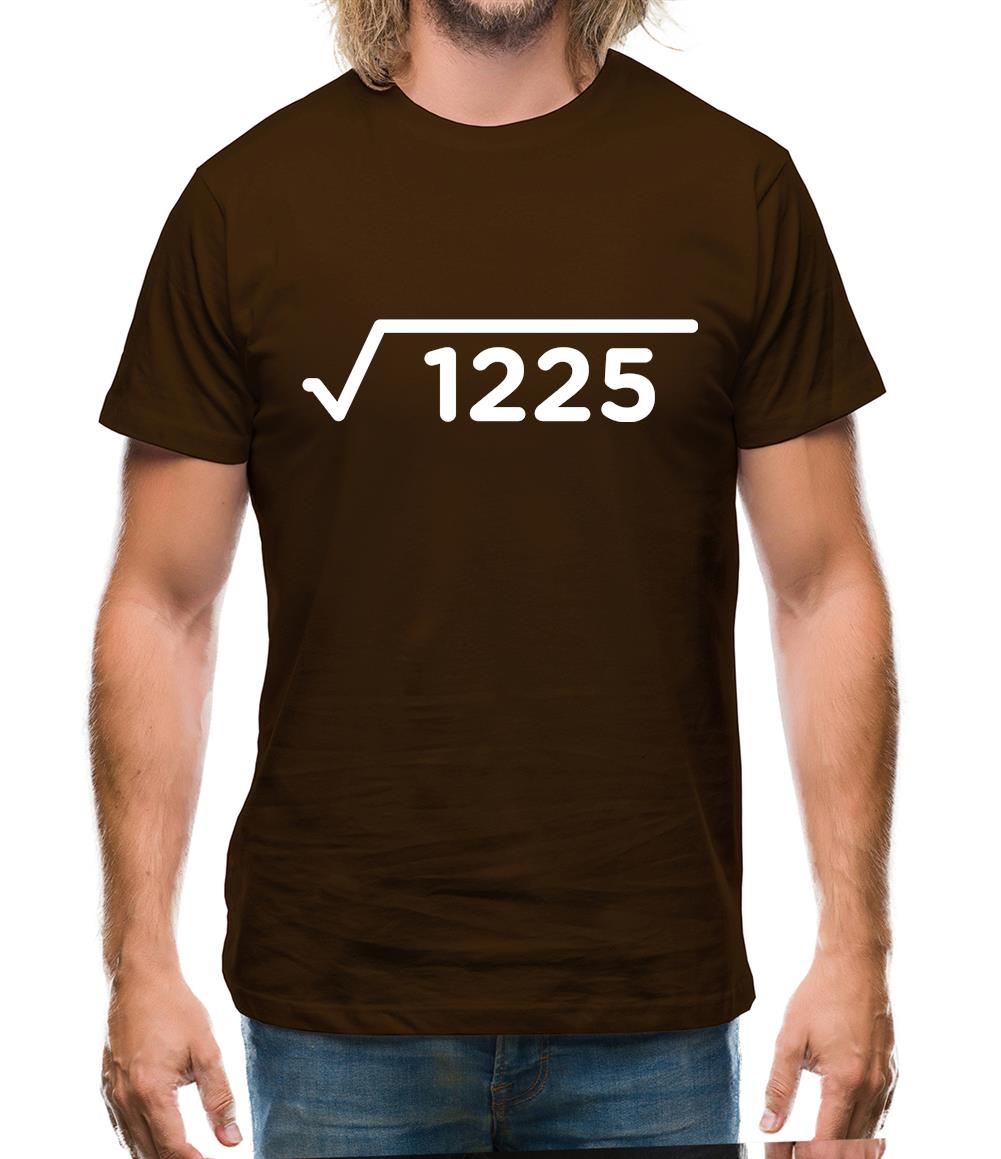 Square Root Birthday 35 Mens T-Shirt