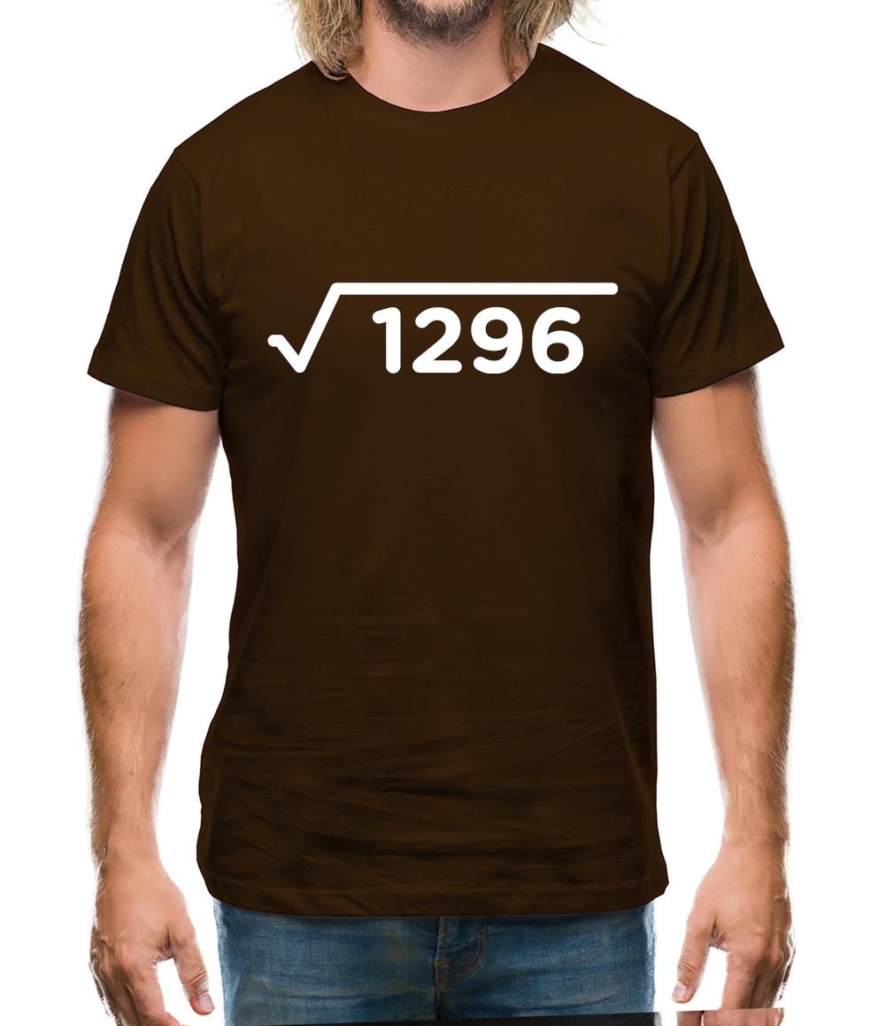 Square Root Birthday 36 Mens T-Shirt