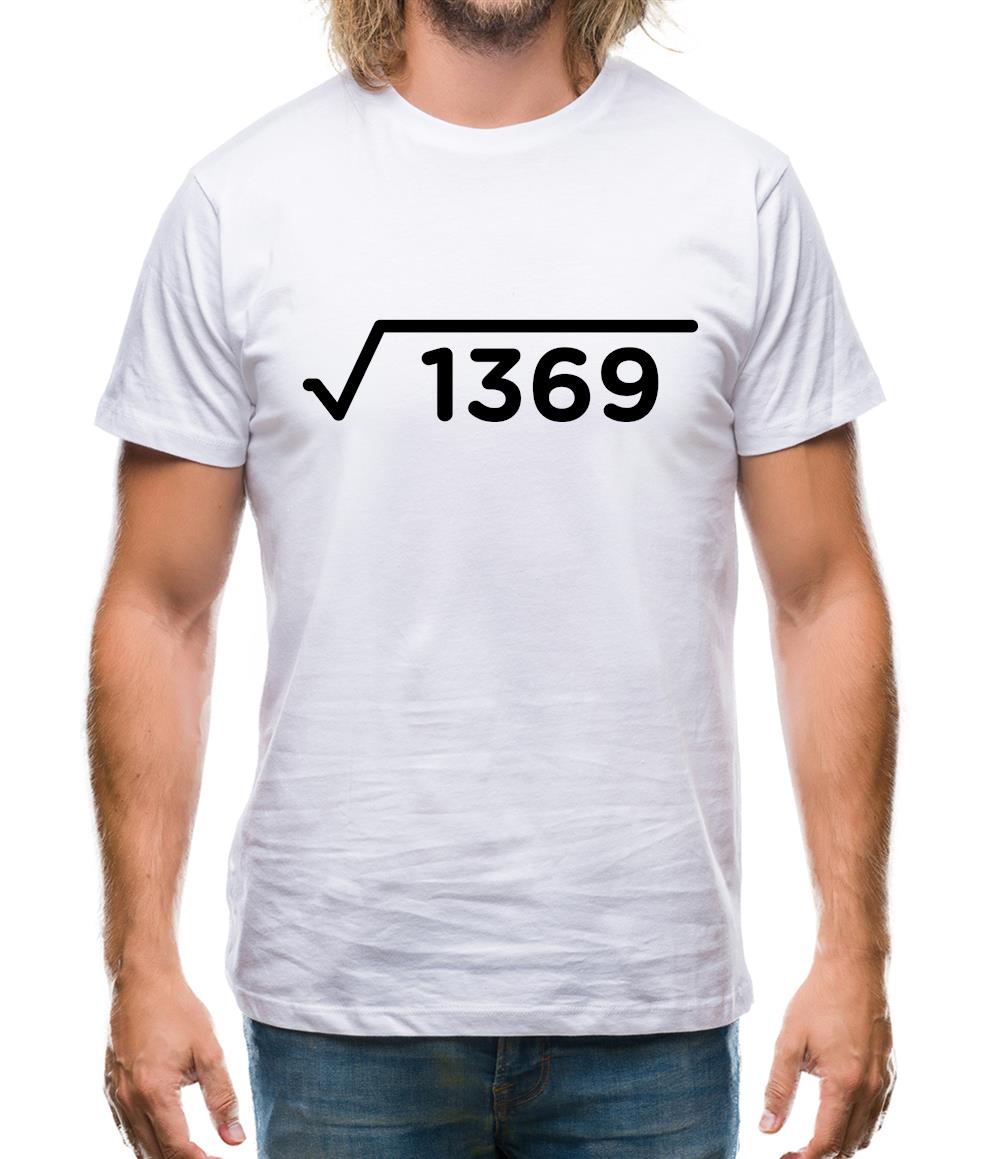 Square Root Birthday 37 Mens T-Shirt