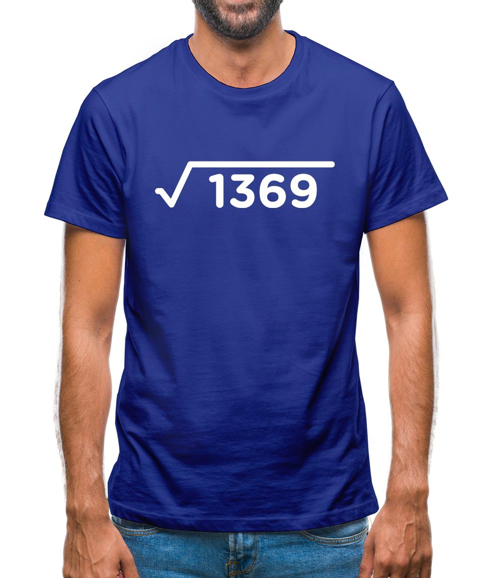 Square Root Birthday 37 Mens T-Shirt