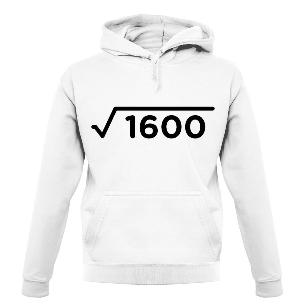 Square Root Birthday 40 unisex hoodie