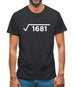 Square Root Birthday 41 Mens T-Shirt