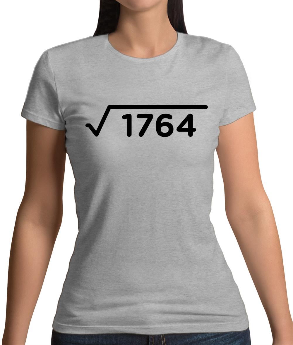 Square Root Birthday 42 Womens T-Shirt