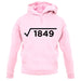 Square Root Birthday 43 unisex hoodie