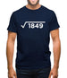 Square Root Birthday 43 Mens T-Shirt