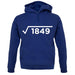 Square Root Birthday 43 unisex hoodie