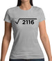 Square Root Birthday 46 Womens T-Shirt